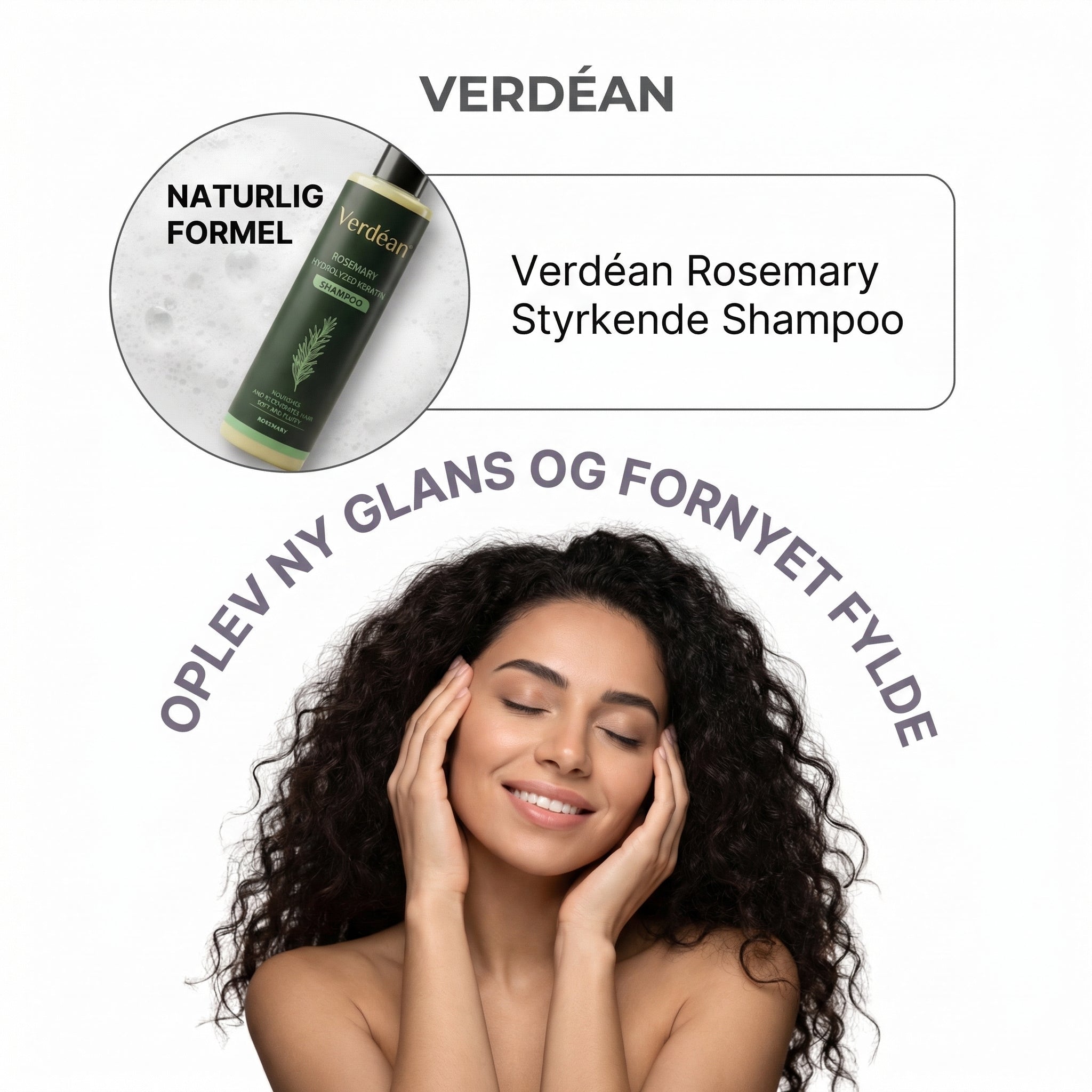Verdéan™ Rosemary Shampoo Naturlig styrke, volumen og pleje til dit hår