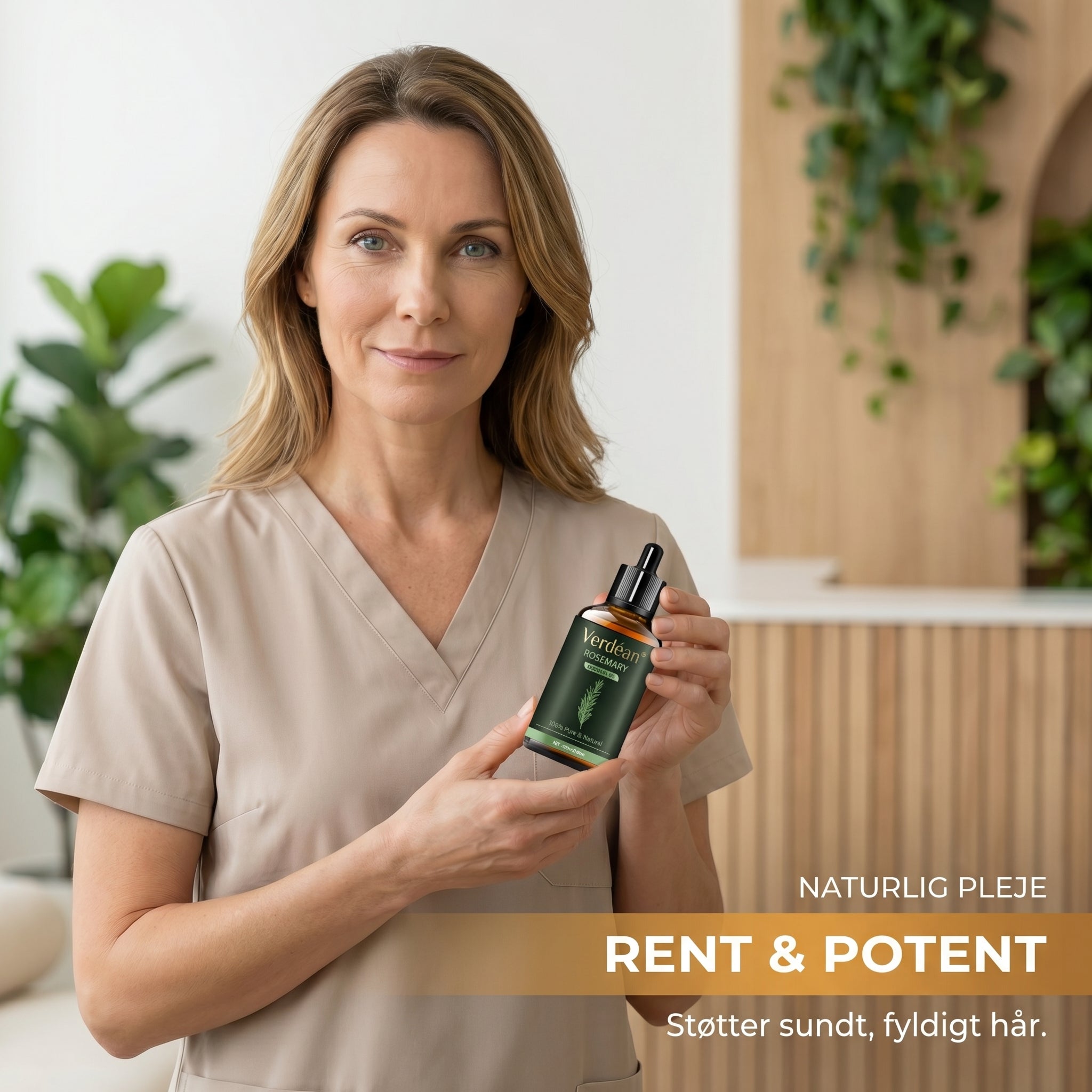 Verdéan™ Rosemary Hair Oil Serum Stimulerer hårvækst og gør dit hår synligt fyldigere og stærkere