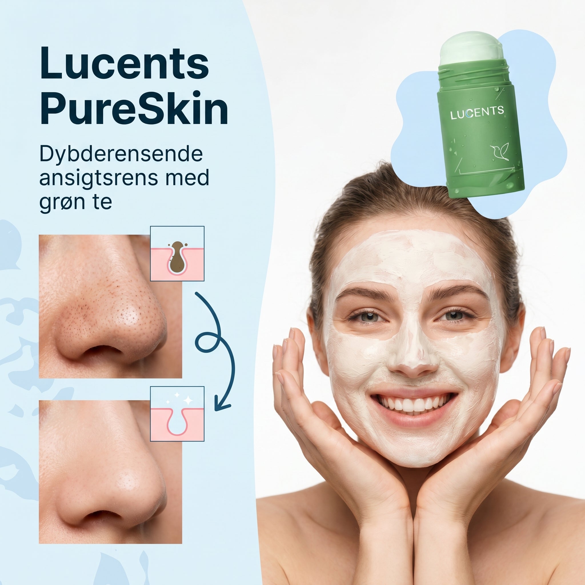 Lucents™ PureSkin Fast ansigtsrens med grøn te til dyb porerens