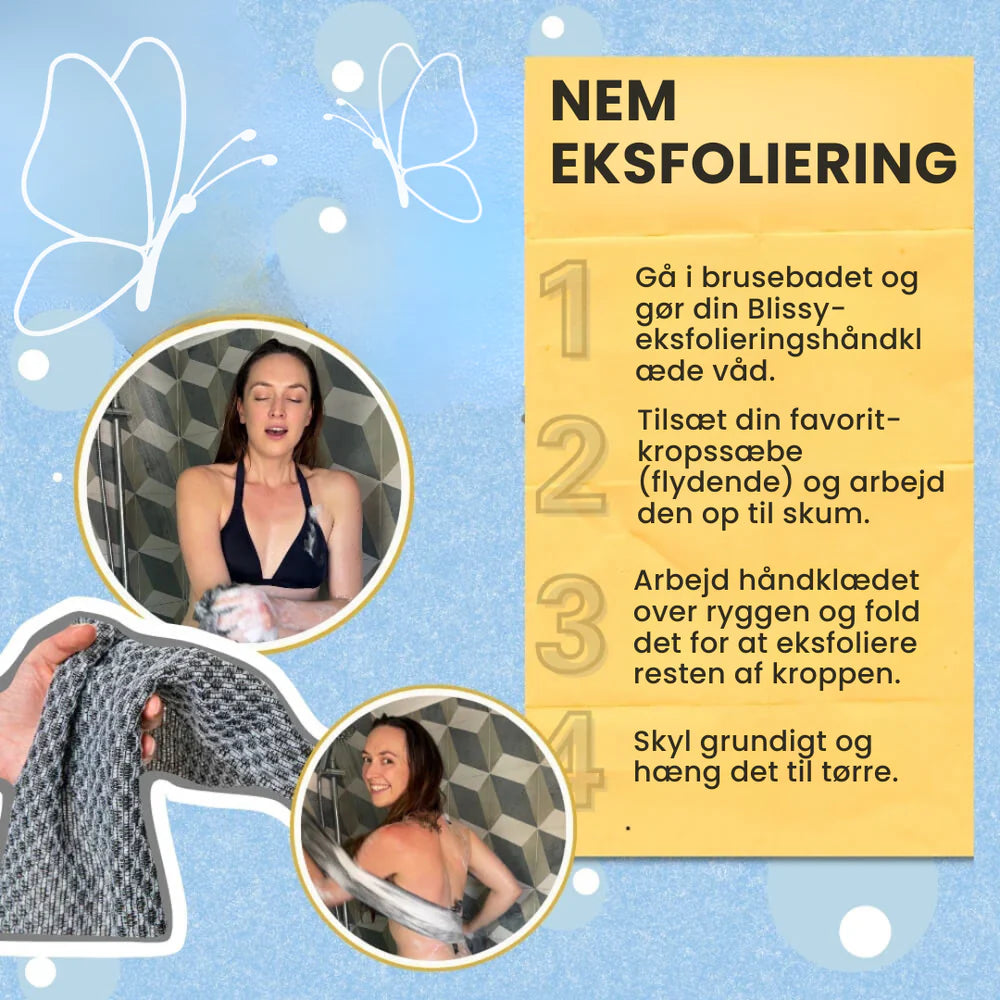 Lucents™ Eksfolierende Antibakteriel Badehåndklæde