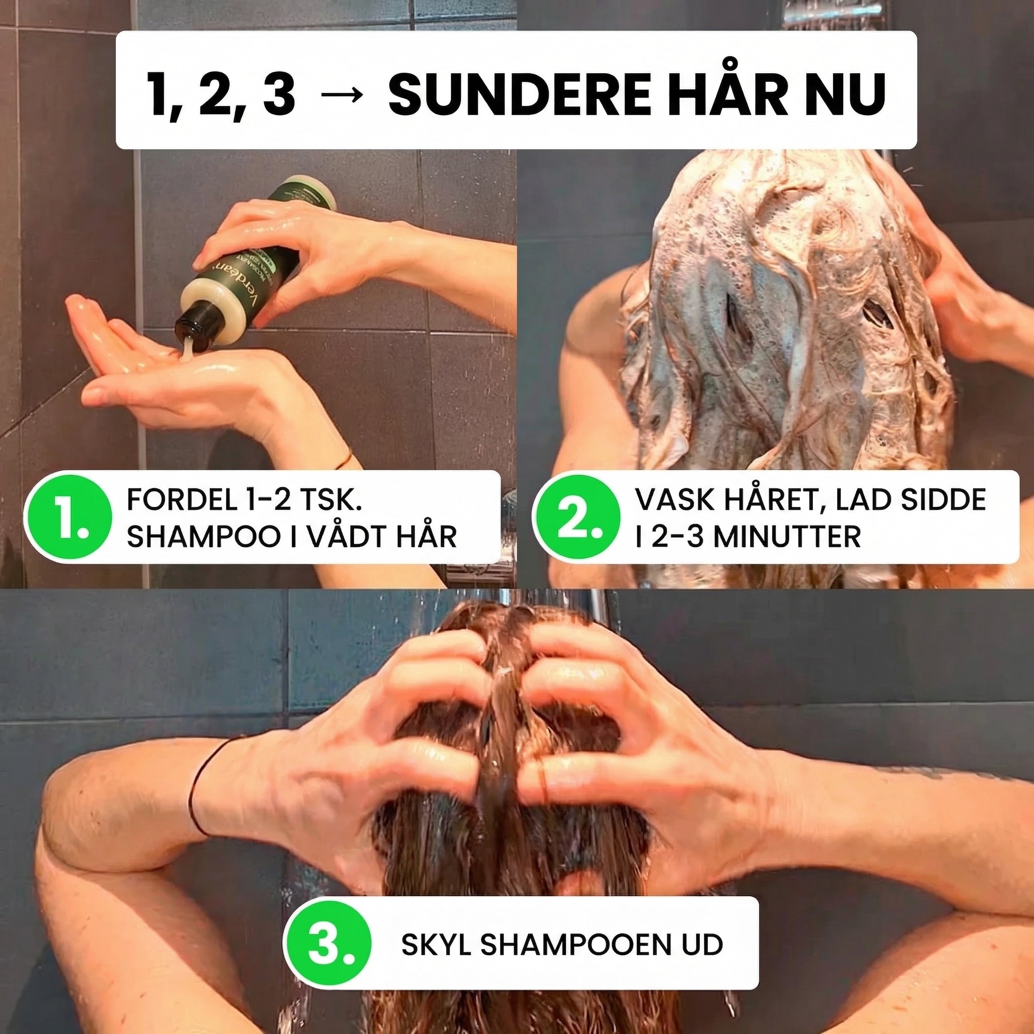 Verdéan™ Rosemary Shampoo Naturlig styrke, volumen og pleje til dit hår