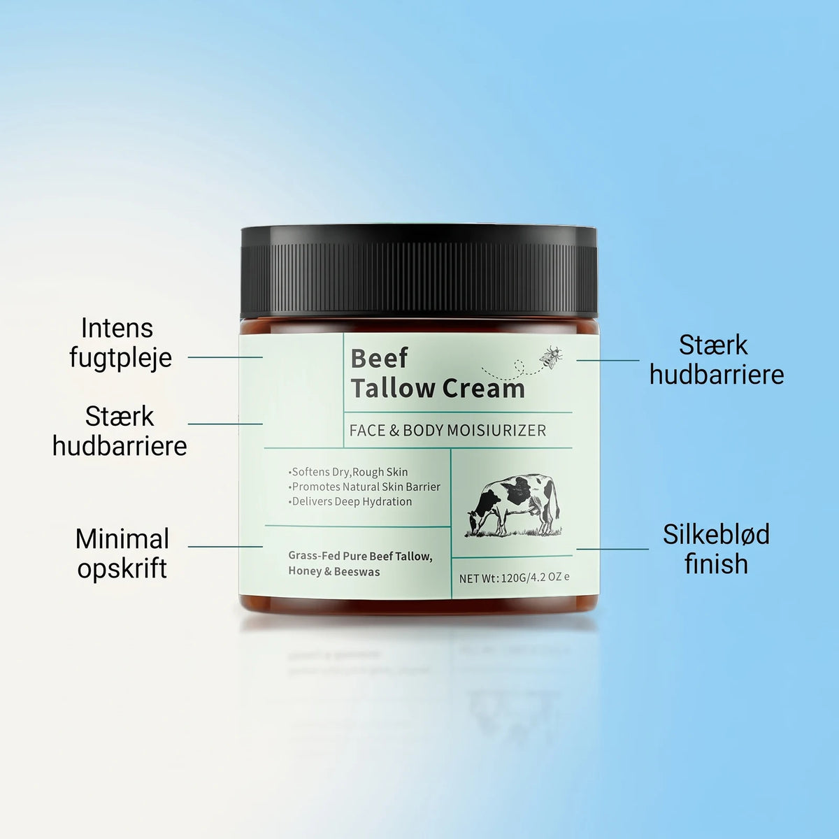 Nærende Oksetalg Hudcreme Til Tør Og Belastet Hud, results