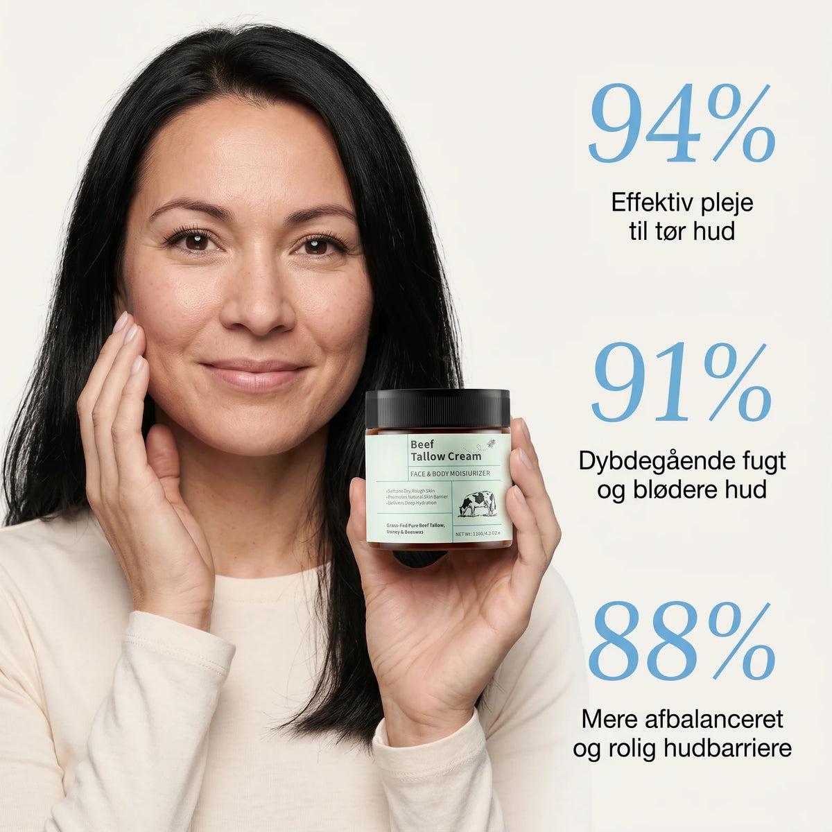 Nærende Oksetalg Hudcreme Til Tør Og Belastet Hud — 8